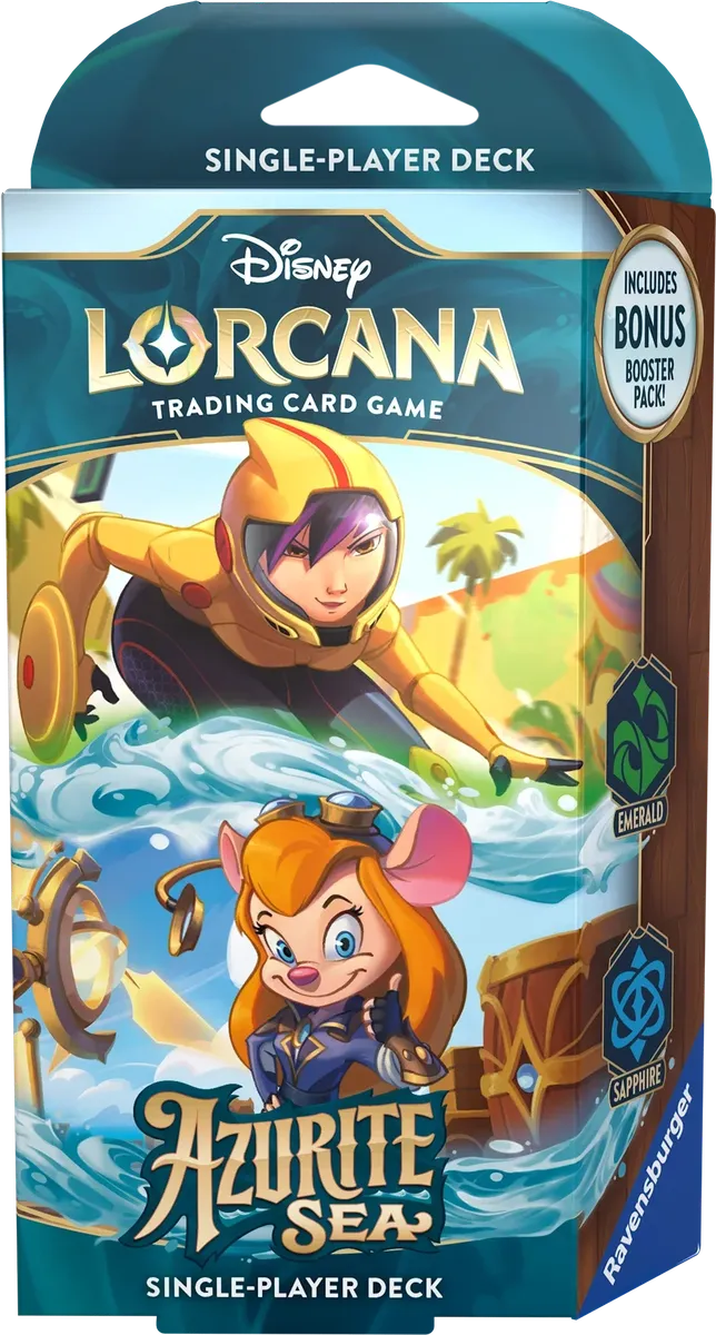 Disney Lorcana - Azurite Sea - Starter Deck - Genius Reinvented - English