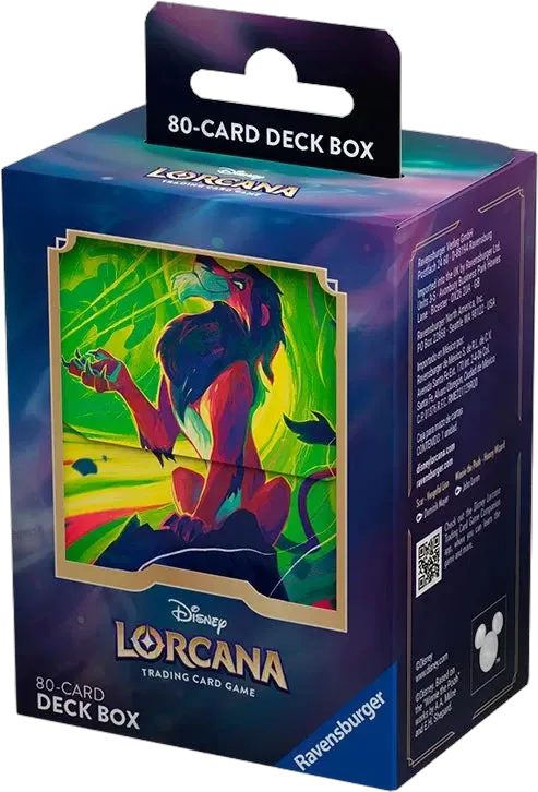 Disney Lorcana - Azurite Sea - Deck Box - Scar