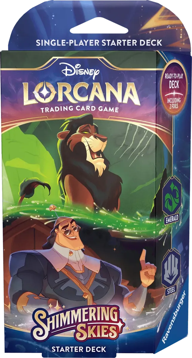 Disney Lorcana - Shimmering Skies - Starter Deck - A Roaring Guest List - English