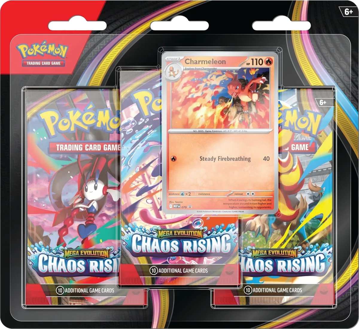 Pokemon - Chaos Rising - 3 Pack Blister - English