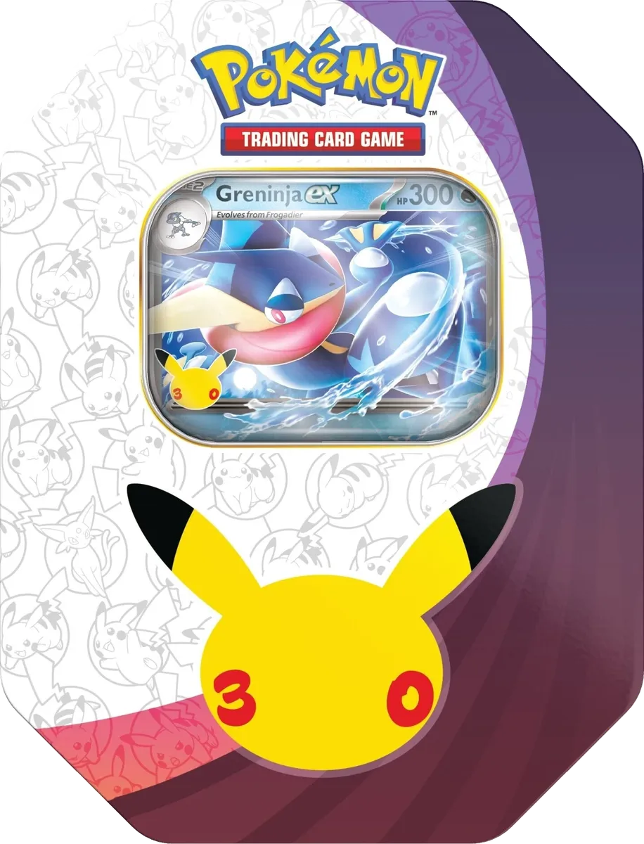 Pokemon - 30th Celebration - Tin - Greninja ex - English
