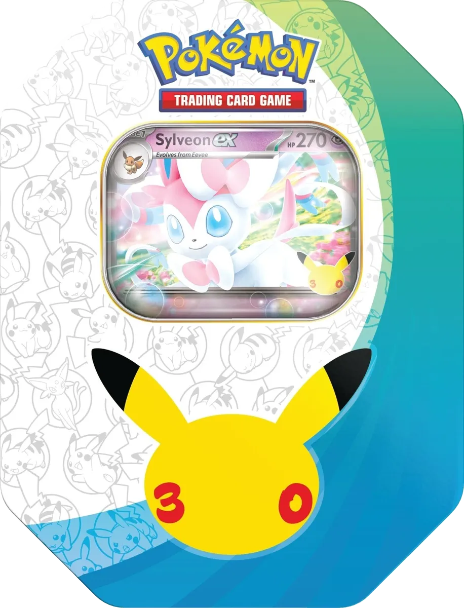 Pokemon - 30th Celebration - Tin - Sylveon ex - English