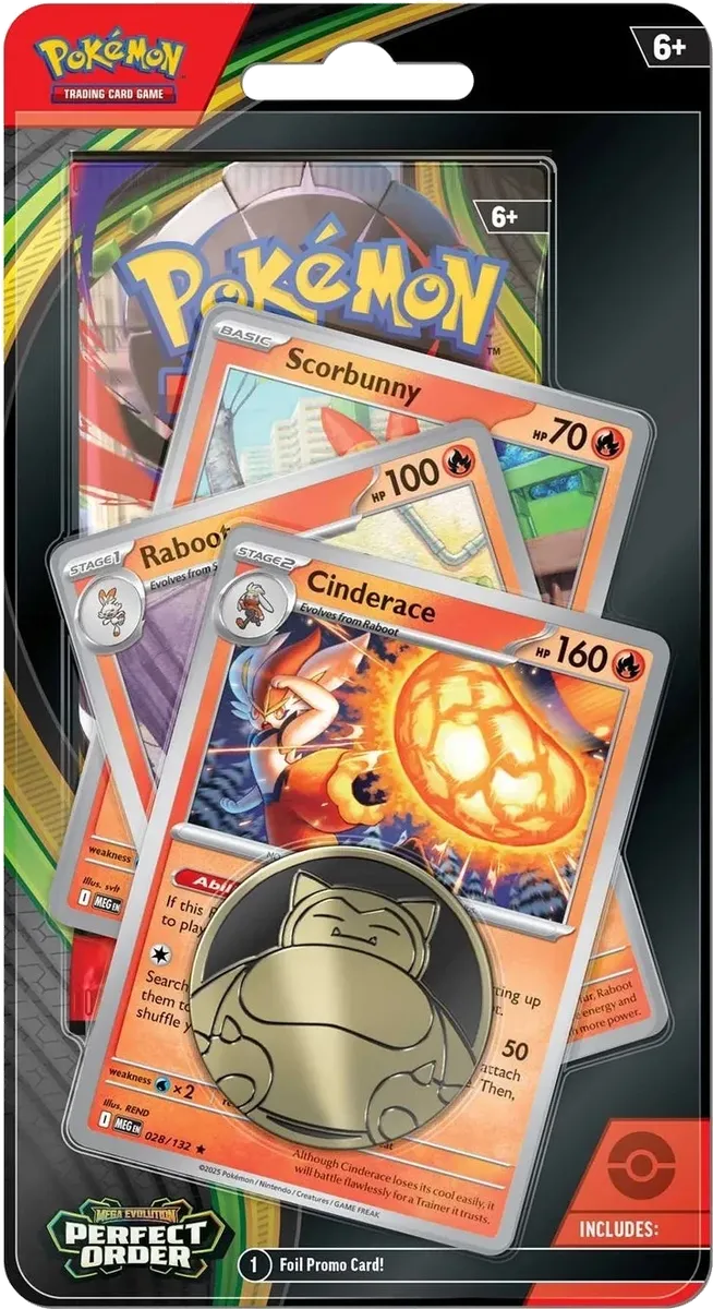 Pokemon - Perfect Order - Premium Checklane Blister - Cinderace - English