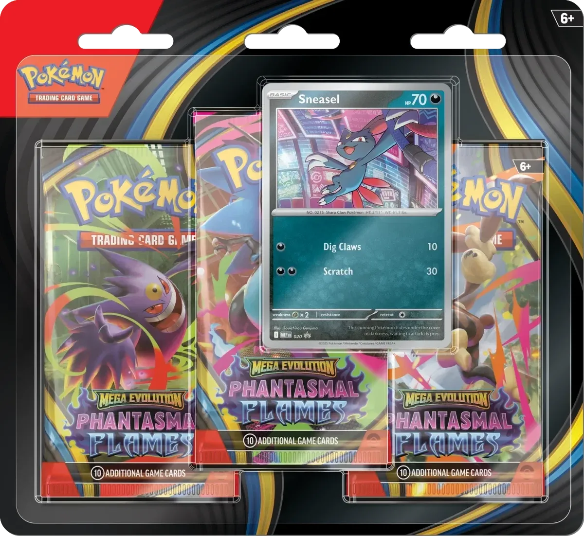 Pokemon - Phantasmal Flames - 3 Pack Blister - English