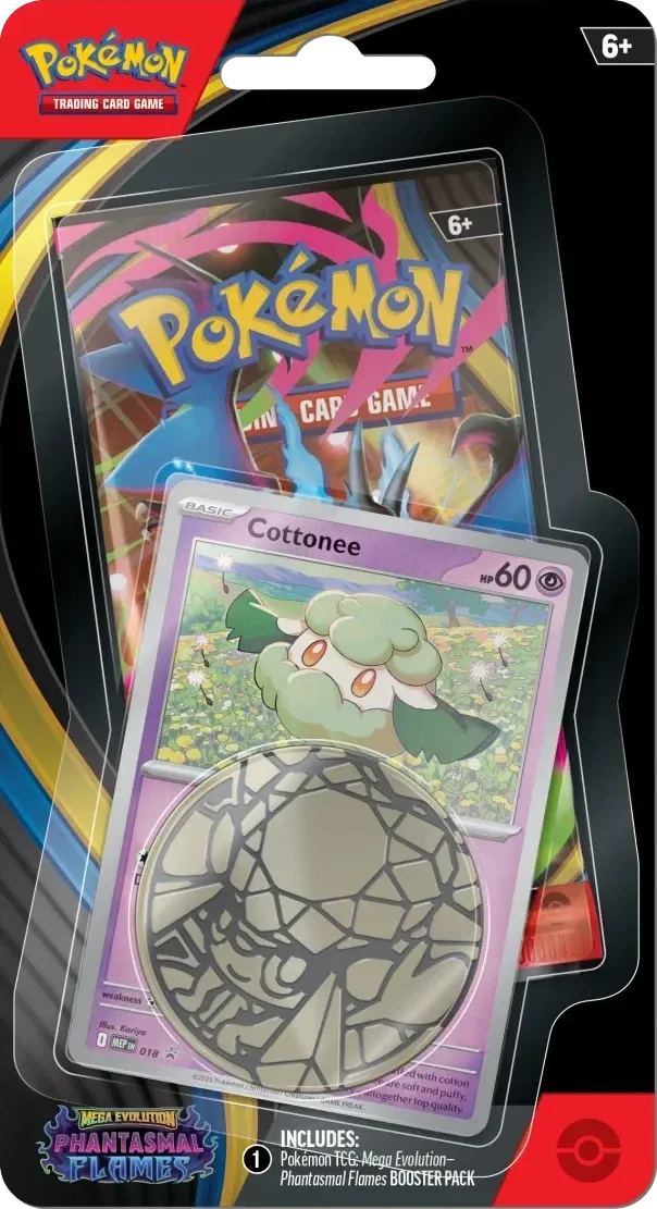 Pokemon - Phantasmal Flames - Checklane Blister - Whimsicott - English