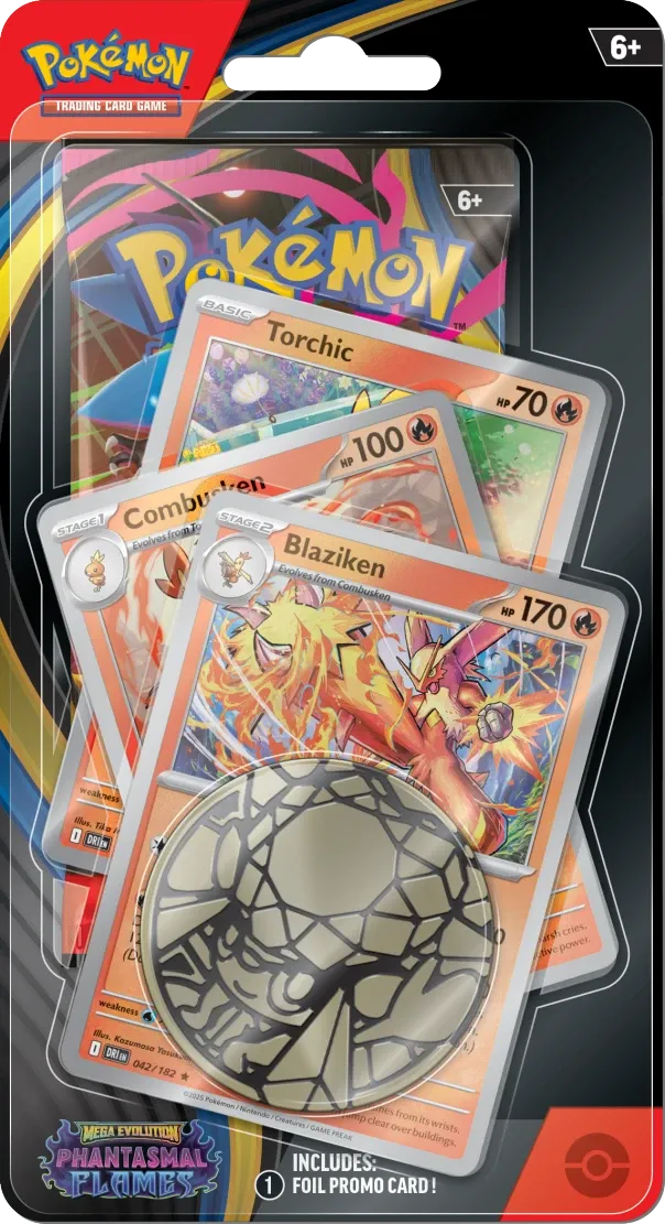 Pokemon - Phantasmal Flames - Premium Checklane Blister - Blaziken - English