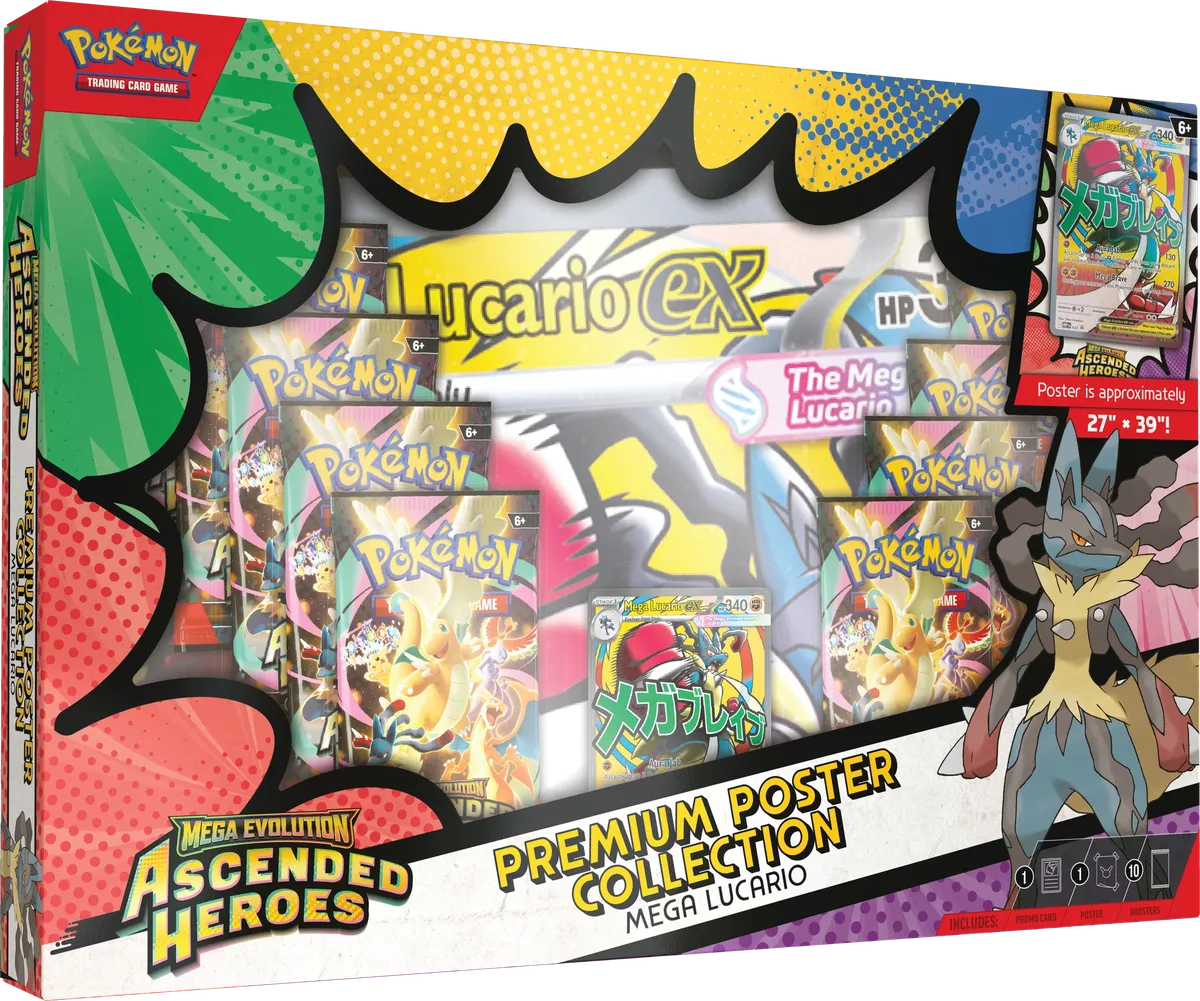 Pokemon - Ascended Heroes - Poster Collection - Mega Lucario - English