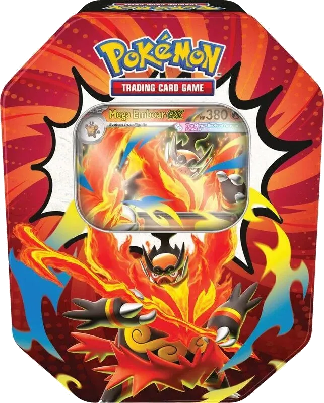 Pokemon - Ascended Heroes - Tin - Mega Emboar ex - English