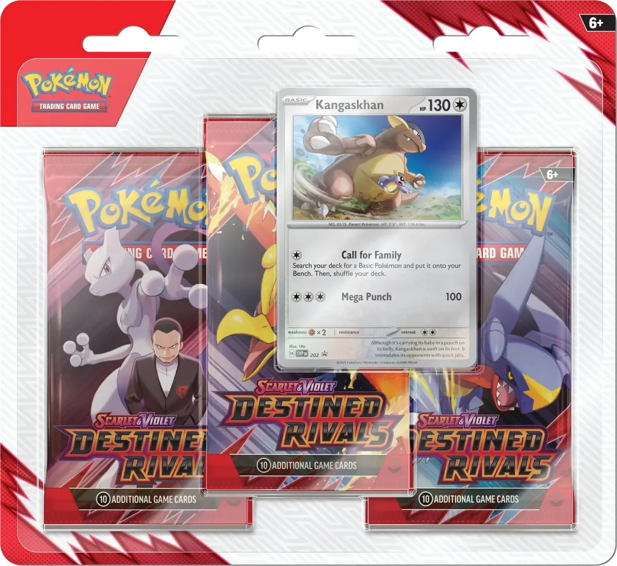 Pokemon - Destined Rivals - 3 Pack Blister - English