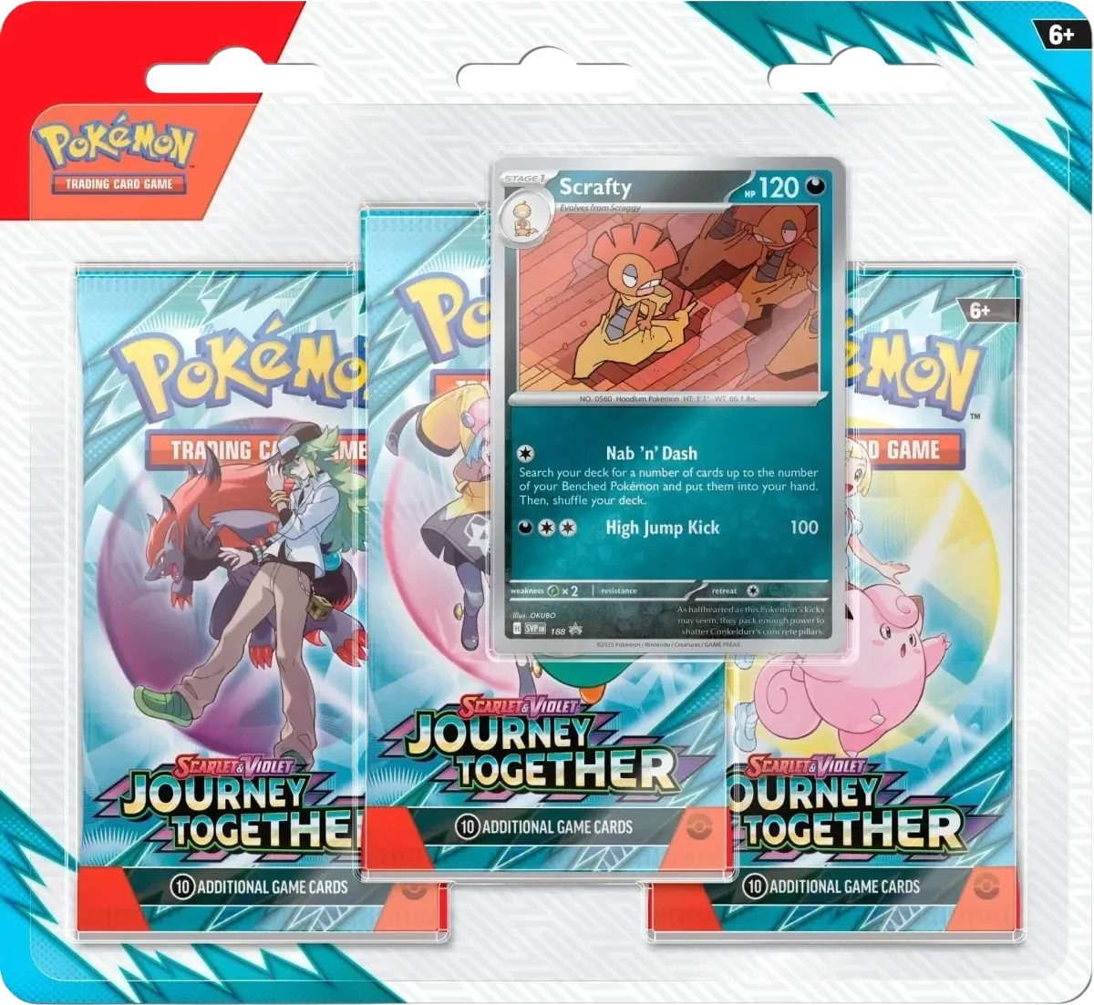 Pokemon - Journey Together - 3 Pack Blister - English
