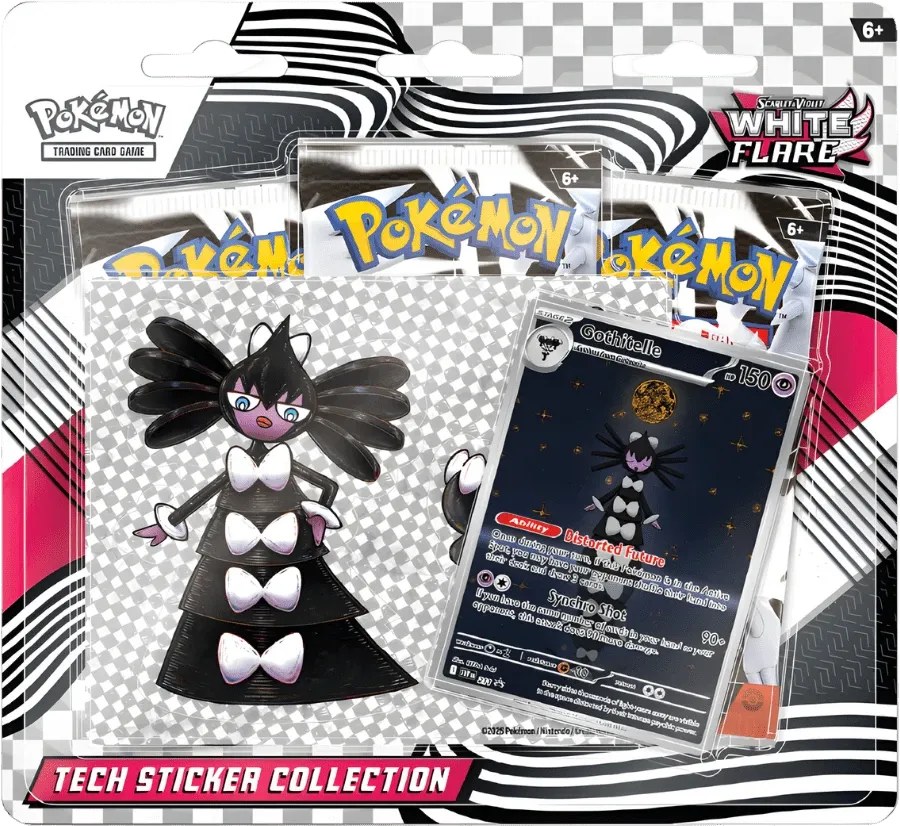 Pokemon - White Flare - Tech Sticker Collection - Gothitelle - English
