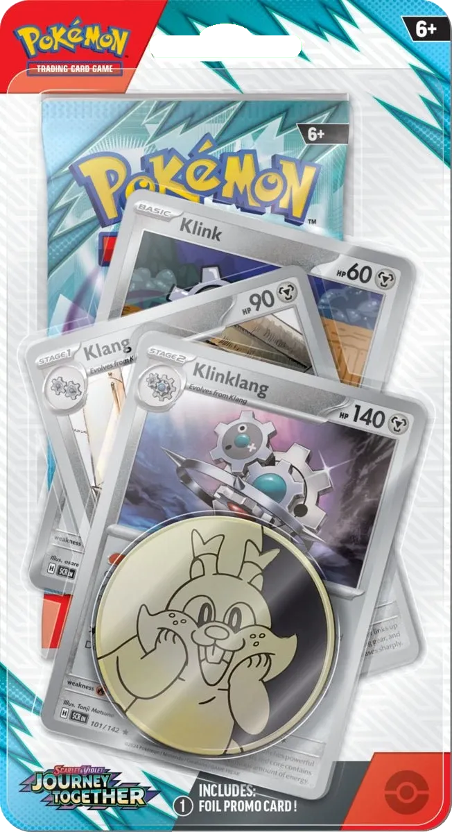 Pokemon - Journey Together - Premium Checklane Blister - Klinklang - English