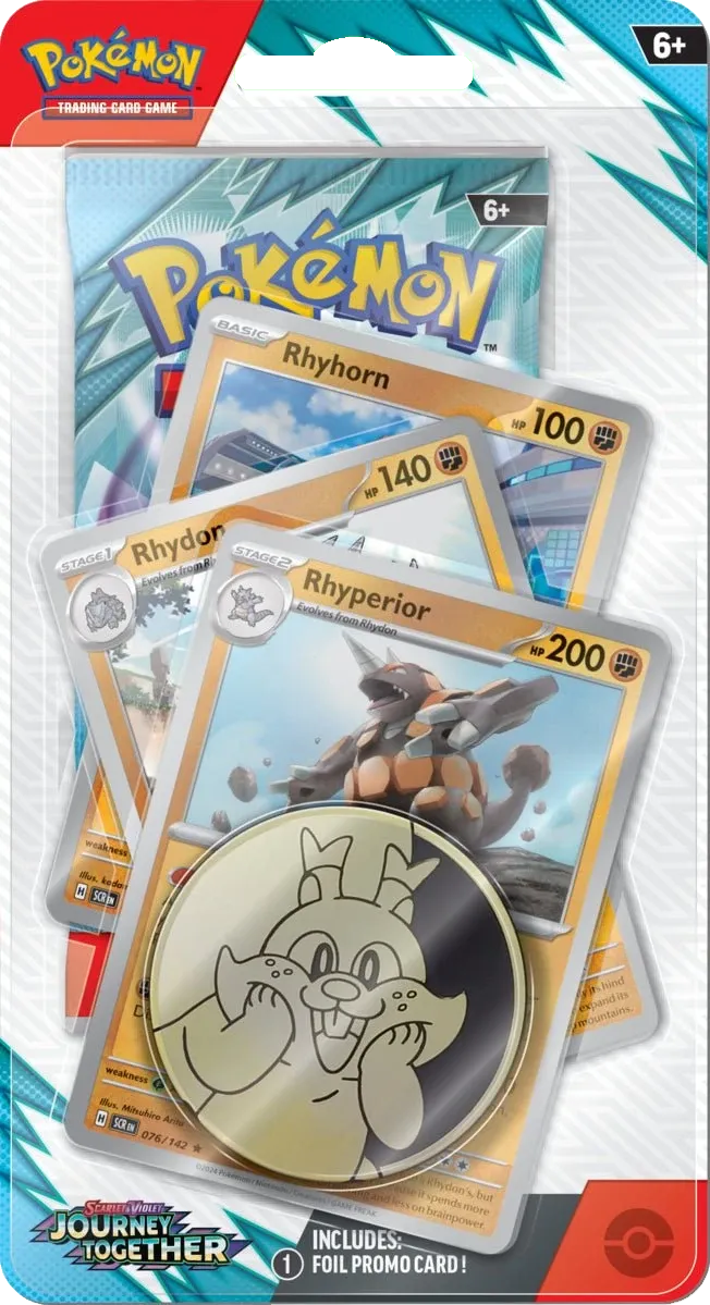 Pokemon - Journey Together - Premium Checklane Blister - Rhyperior - English
