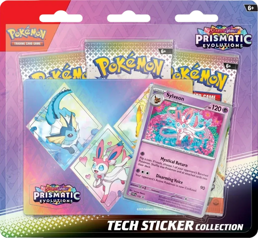 Pokemon - Prismatic Evolutions - Tech Sticker Collection - Sylveon - English