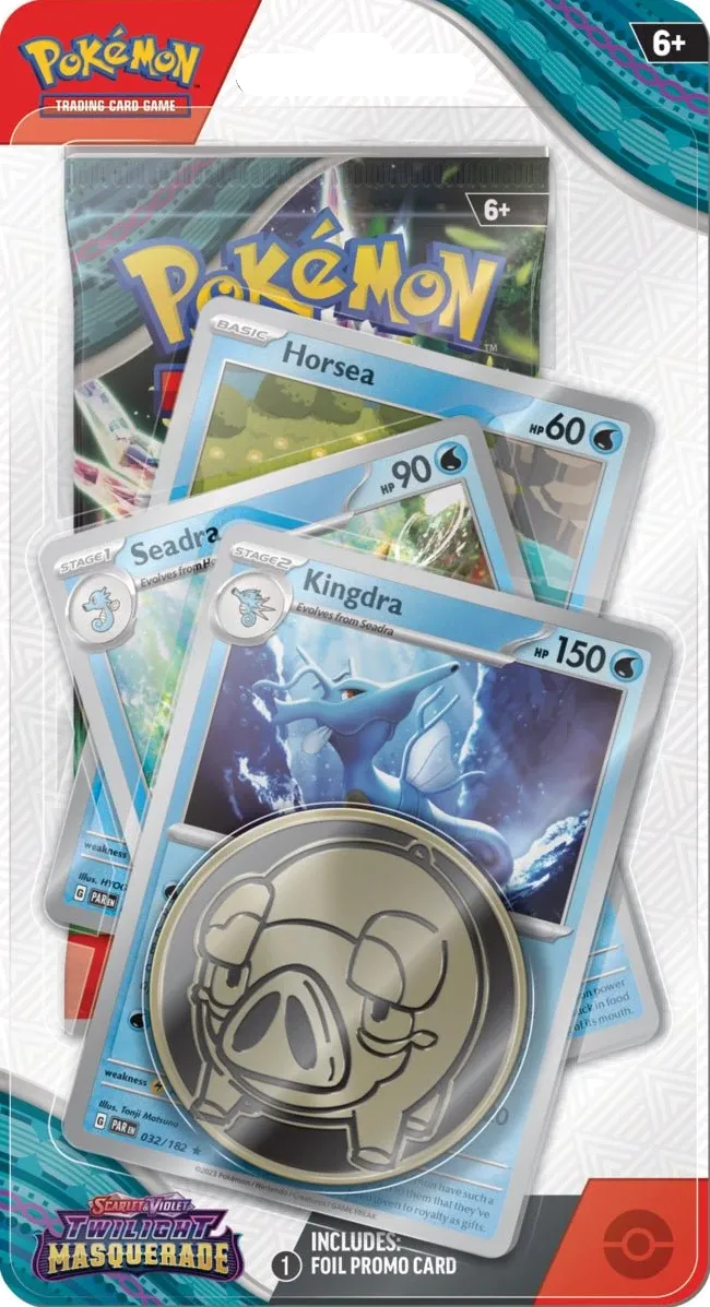 Pokemon - Twilight Masquerade - Premium Checklane Blister - Kingdra - English