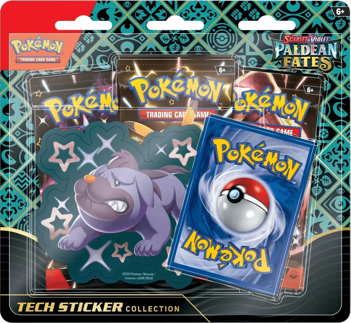 Pokemon - Paldean Fates - Tech Sticker Collection - Maschiff - English