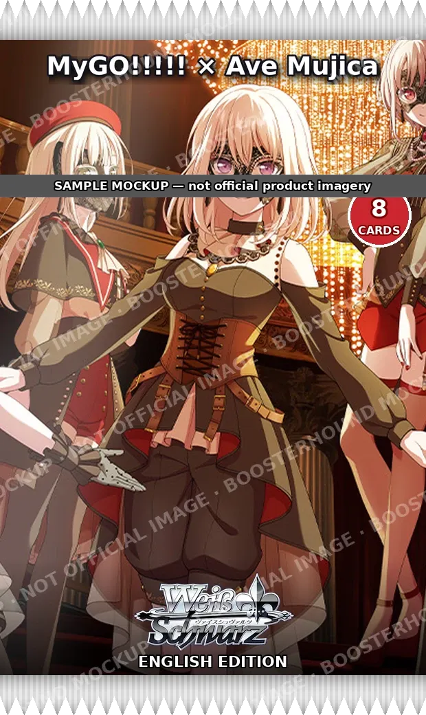 Weiss Schwarz - MyGO!!!!! × Ave Mujica - Booster Pack - English