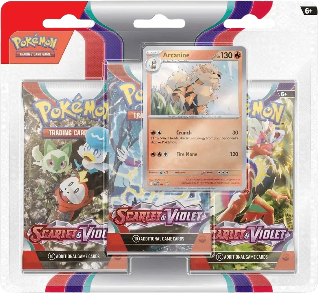 Pokemon - Scarlet & Violet - 3 Pack Blister - English
