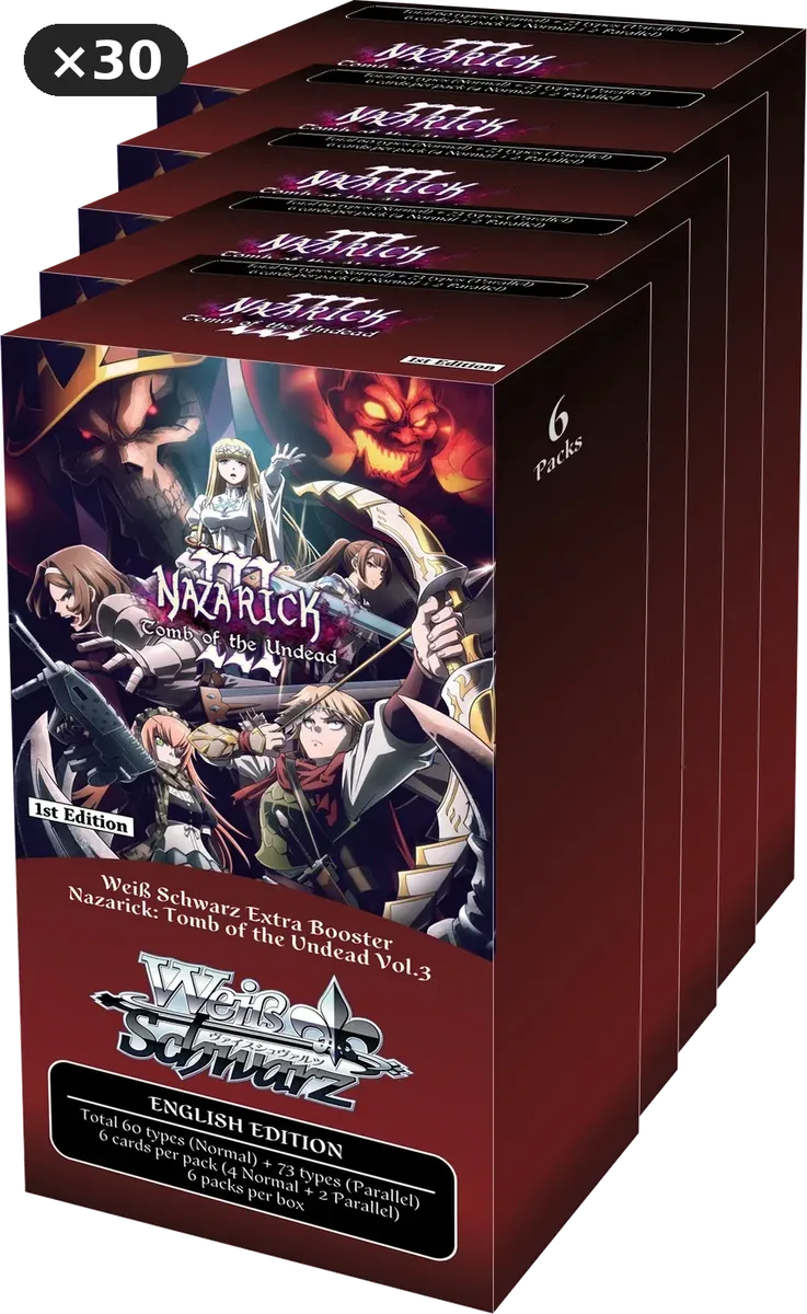 Weiss Schwarz - Nazarick: Tomb of the Undead Vol.3 - Booster Box Case - English