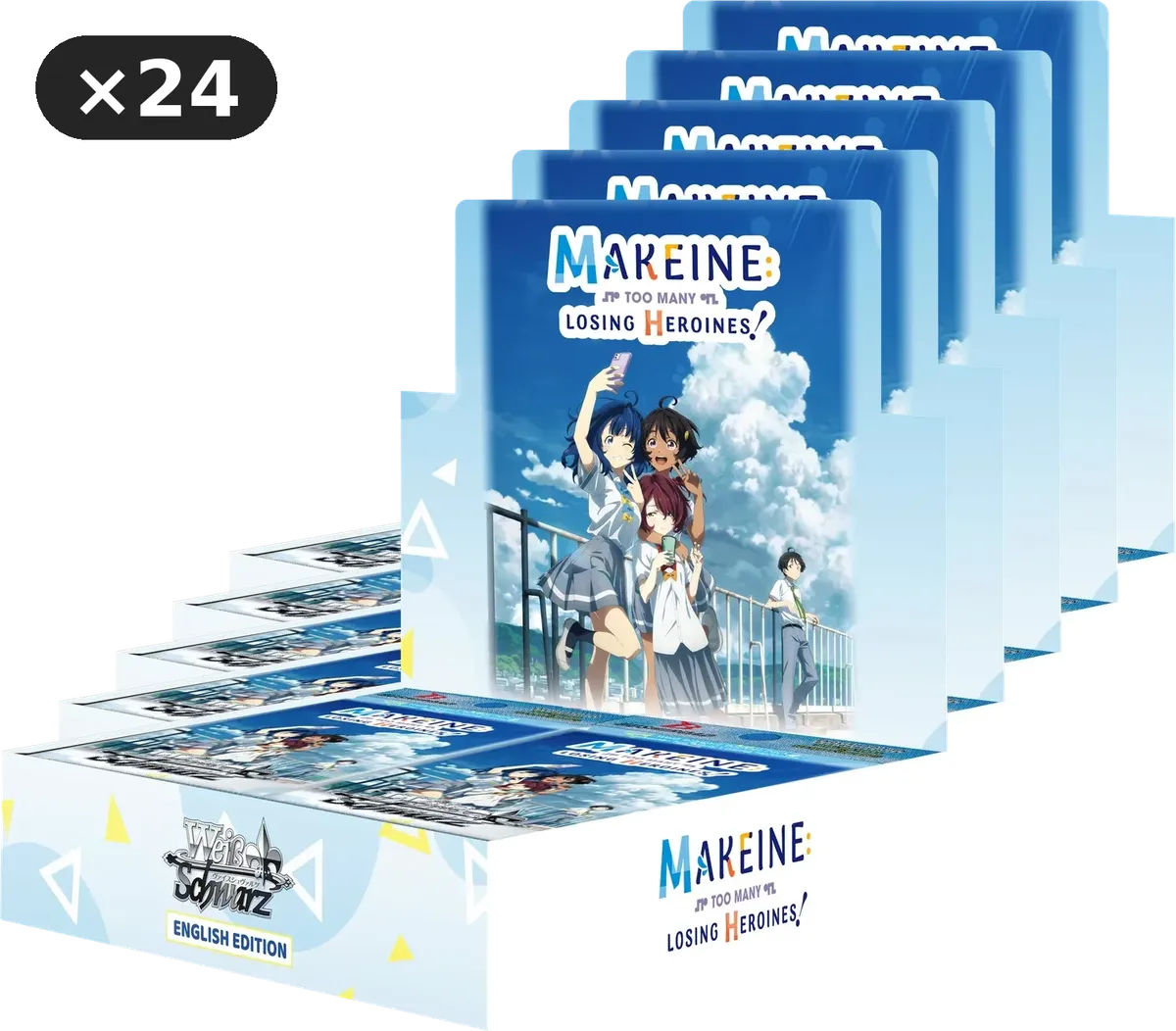 Weiss Schwarz - Makeine: Too Many Losing Heroines! - Booster Box Case - English
