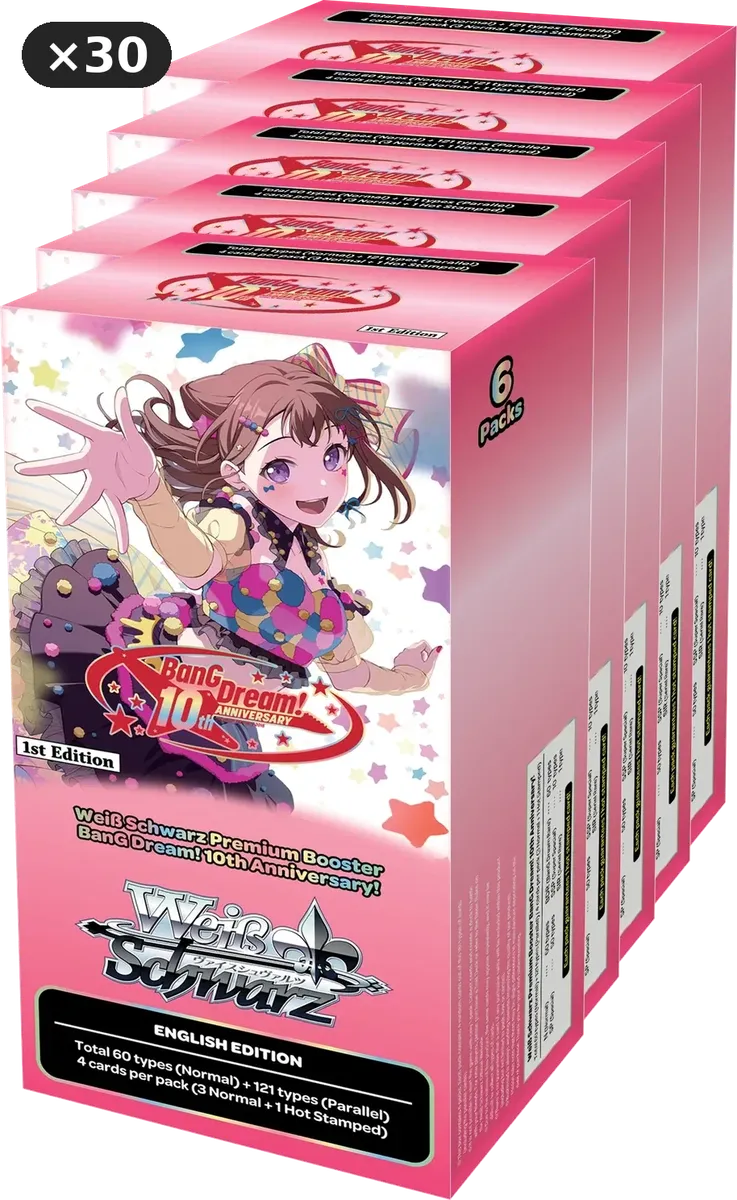 Weiss Schwarz - BanG Dream! 10th Anniversary - Booster Box Case - English