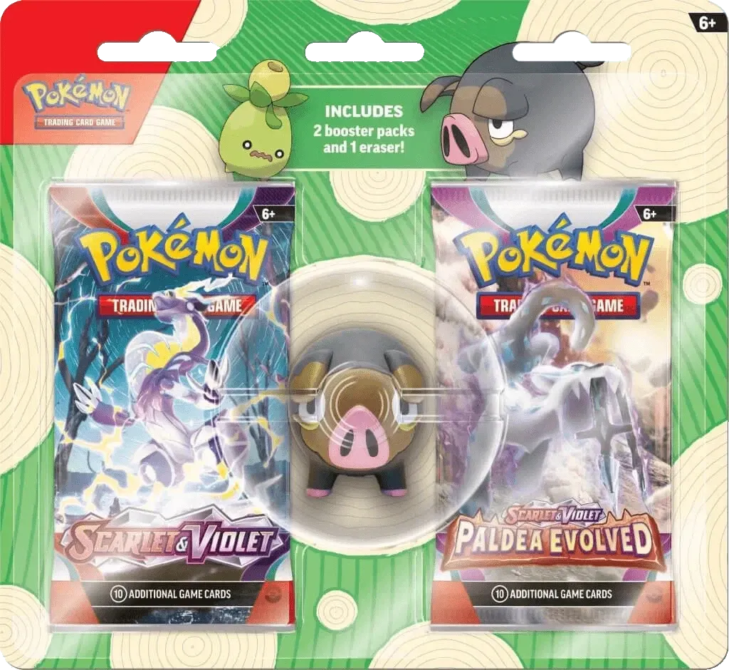 Pokemon - Scarlet & Violet - Eraser Blister - Back to School 2023 - Lechonk - English