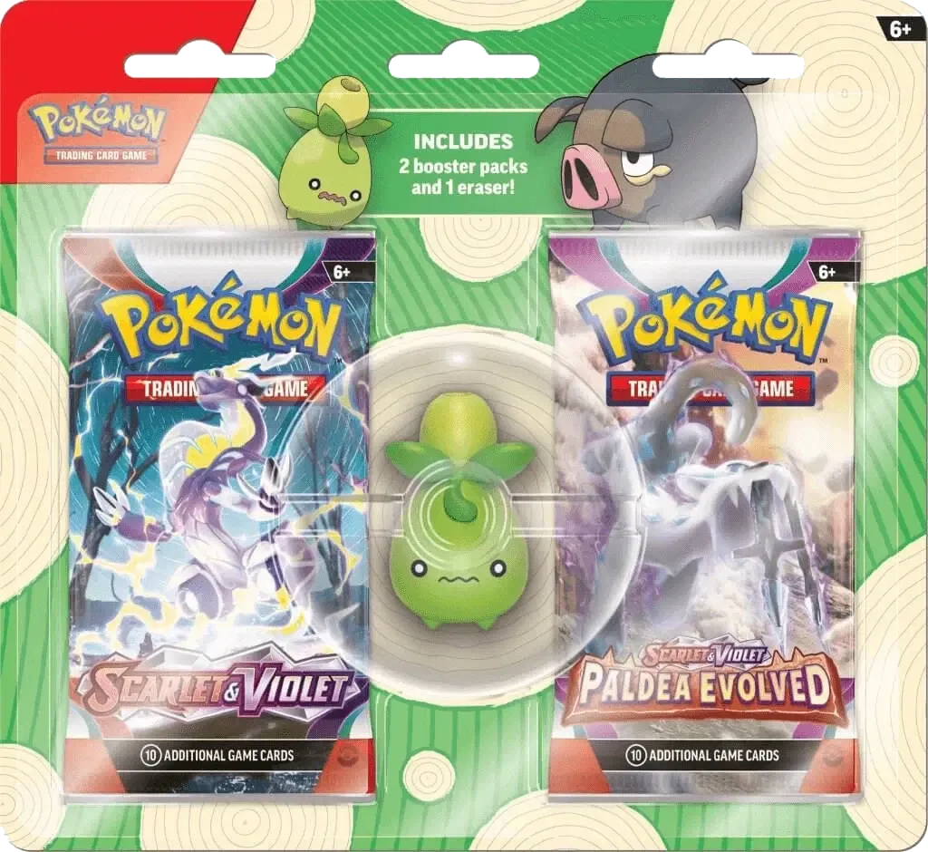 Pokemon - Scarlet & Violet - Eraser Blister - Back to School 2023 - Smoliv - English