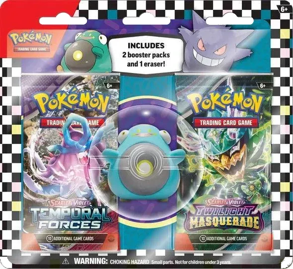 Pokemon - Scarlet & Violet - Eraser Blister - Back to School 2024 - Bellibolt - English