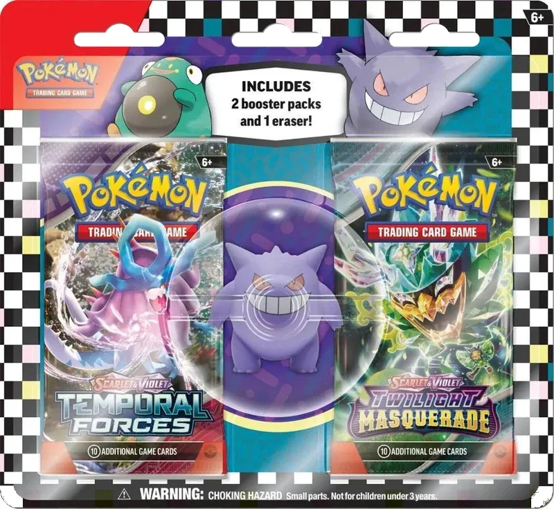 Pokemon - Scarlet & Violet - Eraser Blister - Back to School 2024 - Gengar - English